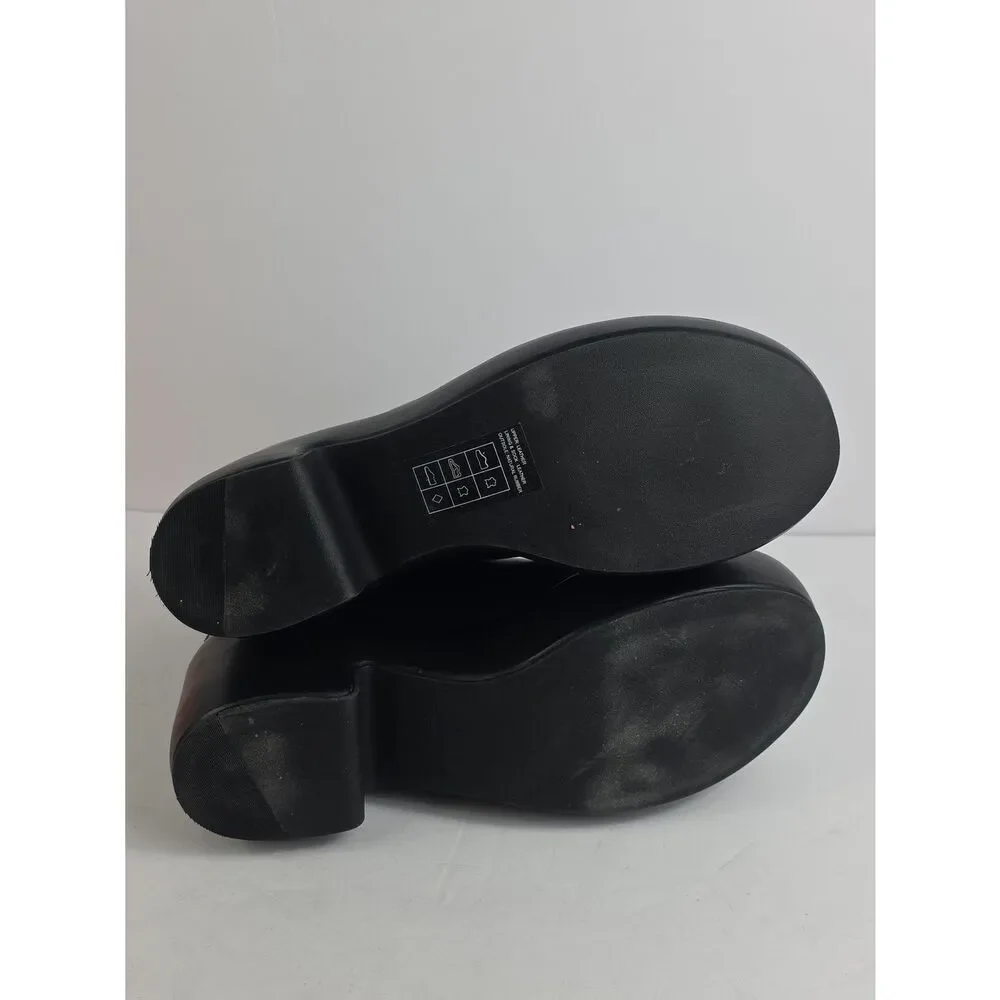 Everlane The Puffa Black Leather Platform Women's Boots